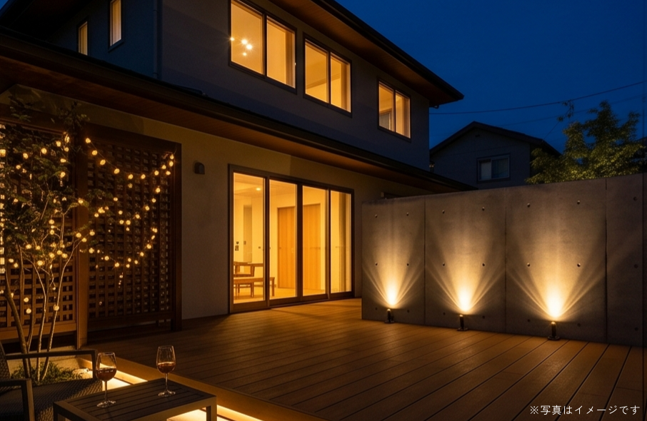 照明でロマンチックに