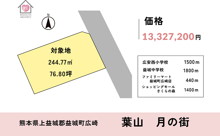 上益城郡益城町 広崎葉山 住宅用地