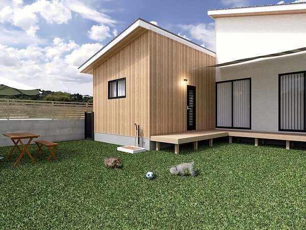 城南で家庭菜園やドッグランのあるお家建てませんか？の画像