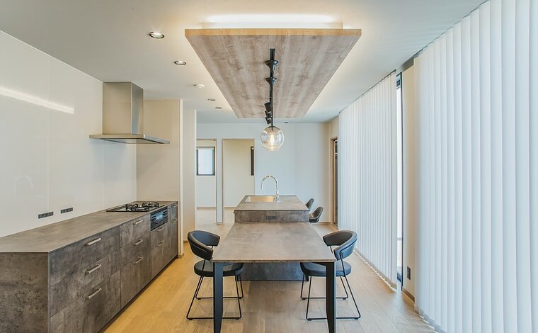 【動線が魅力/平屋】リビングを囲む動線がスタイリッシュな家